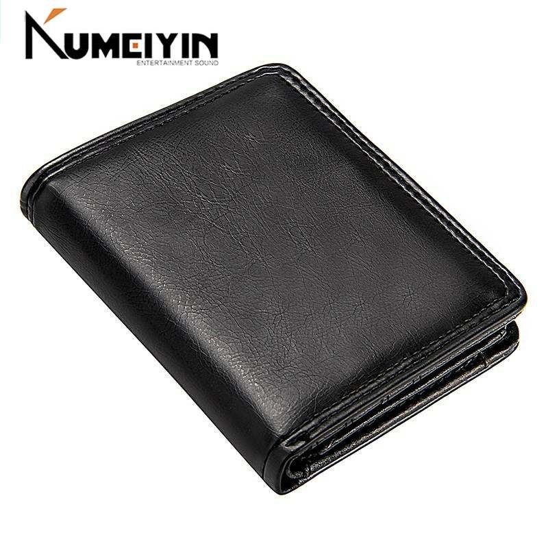 business mens short wallet bifold slim card holders for