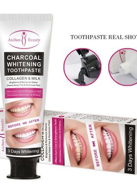 toothpaste Charcoal Bamboo Whitening Tooth竹炭洁净牙膏