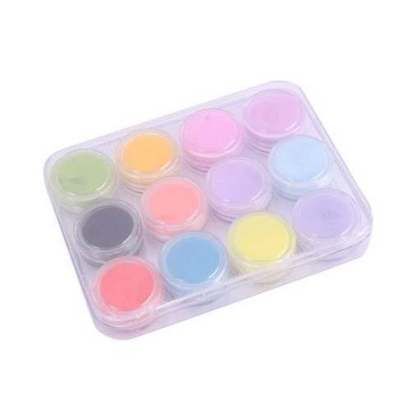 szs hot sale 12 mix colors acrylic powder builder nail art s