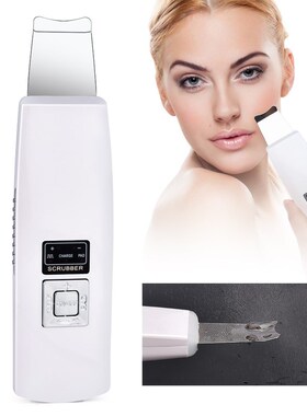 Ultrasonic Face Cleaning Skin Scrubber Deep Cleanser Blackh