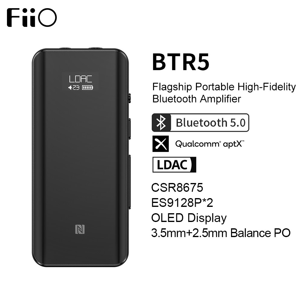 BTR5 Portable Bluetooth Headphone Amplifier CSR8675 AptX HD