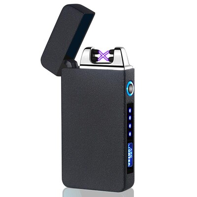 sb Rechargeable Electric Lighter Dual Arc Windproof Cigar Li