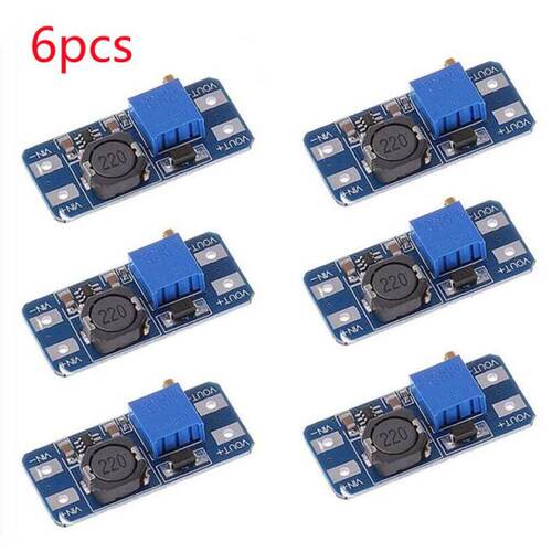 6pcs/lot MT3608 2A Max DC-DC Step Up Power Module Booster Hi