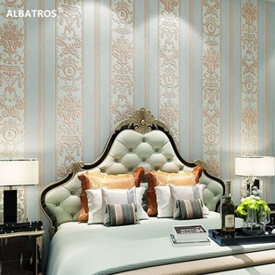 Bedroom Wallpaper Damascus Non woven Fabric Room Living Roo