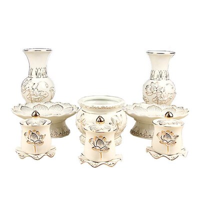 Buddhist supplies ceramic incense burner gong for dish home