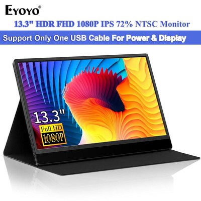 Eyoyo EM13R Gaming Portable Monitor portatil IPS HDR PS4 Xb