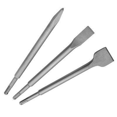 3pcs SDS Plus Chisel Set Point Groove Gouge Flat Chisels ele