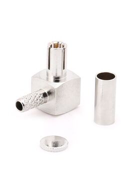 TS9 Male Plug RF Connector Right Angle 90 Degree Crimp Coaxi