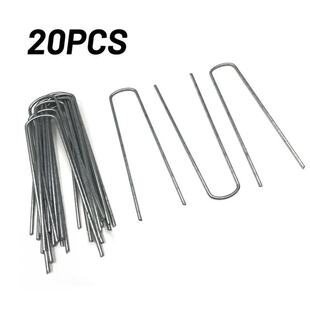 20pcs Top Quality Galvanised Pegs Metal Ground U Tent Pegs G