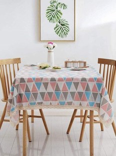 tablecloth cover embroider round blue square party picnic
