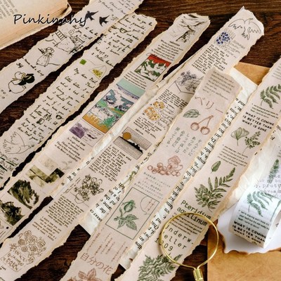 Vintage Plant English Poetry Washi Tape Japanese Sulphuric A