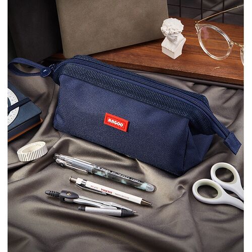 Angoo Boat Type Pen Case Pencil Bag Washable Oxford Cloth S