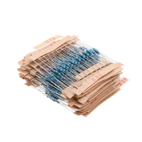560 Pcs 56 Value 1/4W 5% Metal Film Resistor Assorted Kit Se