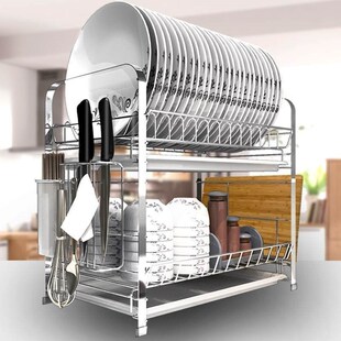 Hutch cabinet tableware dish plate washing clothes rack Li