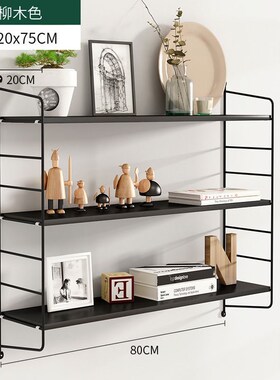 wall shelf iron wall decorative partition non perforated kit