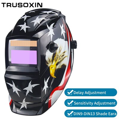 battery/Solar Power Auto Darkening TIG MIG MMA MAG KR KC El