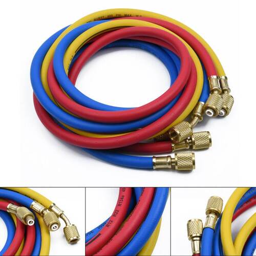R134a R22 R404 502 Air Conditioner Manifold Gauge Set 5FT Ho