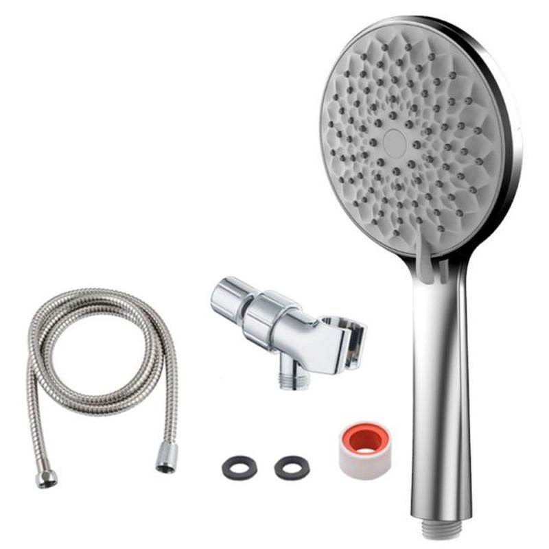 high pressure handheld rainfall shower head with long hose 6