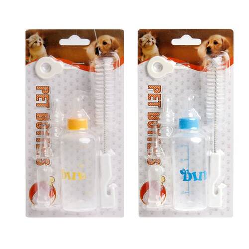 Feeding Nursing Bottle Nipple Brush Kit For Pet Dog Puppy Ca