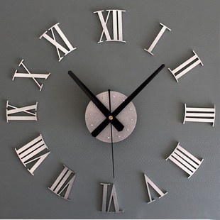 Diy Luxury 3D WALL CLoCk LArge Size Home DeCorAtion Art CLoC