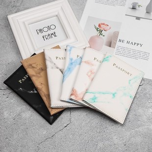 Passport Marble Leather NEW Cover Pattern Women