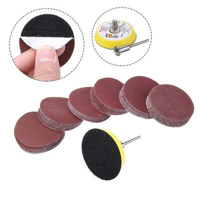 60pcs 100/240/600/800/1000/2000 Grits Sanding Disc Set 2inch