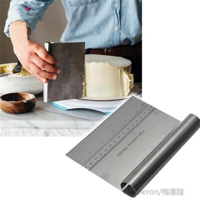 Stainless Steel Dough Scraper Cutter Baking Pastry Spatulas