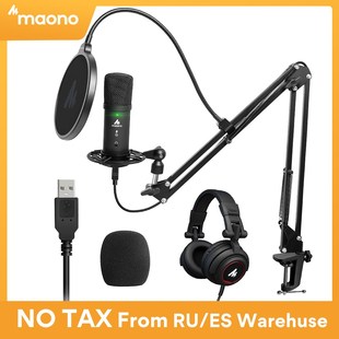 MAONO PM401H USB Condenser Microphone With Studio Monitor H