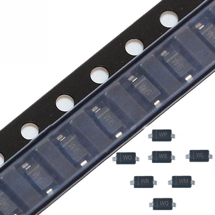 100Pcs SMD Zener Diode SOD-123 BZT52C11 WG BZT52C12 WH BZT52