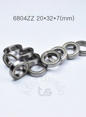 10pcs 6804ZZ 20*32*7(mm) chrome steel Metal Sealed High spe