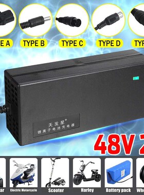 48V 2A Charger for Electric Bike Li-ion Battery Ebike Electr