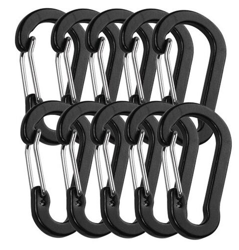 10pcs Booms Fishing CC1 Aluminum Alloy Carabiner Keychain Ou