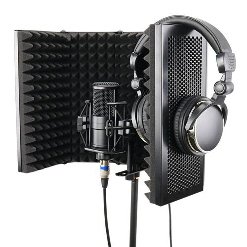 5 Panel Foldable Studio Microphone Isolation Shield Recordin