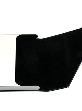 Business Name Card Holder Luxury PU Leather  Stainless Stee