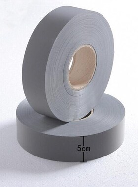 5cmx3m EN471 5cm width Gery Reflective Polyester Fabric for