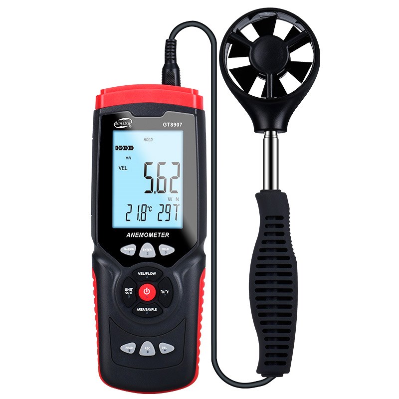 GT8907 Speed Measuring Instruts Anemometer Lcd Digital Wind
