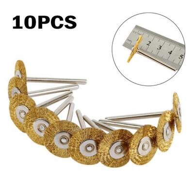 ?10pcs Copper Wire Wheel Brushes Cleaning Polishing Deburrin