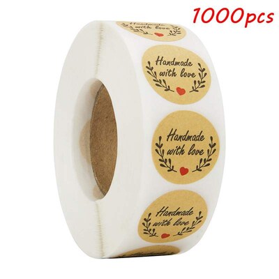 Handmade with love Stickers seal labels roll sticker for Pa