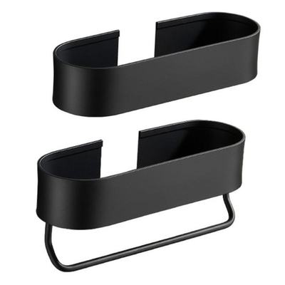 Wall Mounted Shampoo Holder Bathroom 2-in-1 Storage Tray wit