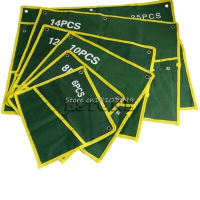 6/8/10/12/14/25 Pocket Grids Canvas Roll Spanner Plier Wrenc
