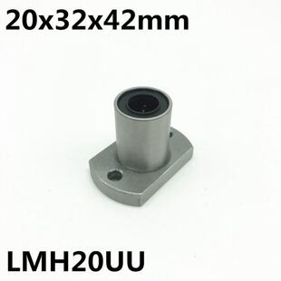 2pcs LMH20UU 20mm flange linear bearing LMH20 20x32x42 mm