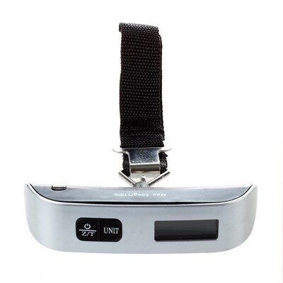 50kg x 50g LCD Handheld Luggage Baggage Weight Scale Thermom