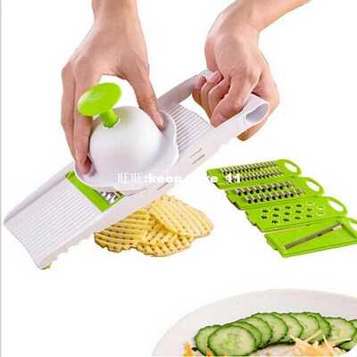 5pcs/set Mandoline Slicer Multifunctional Kitchen Tools Vege