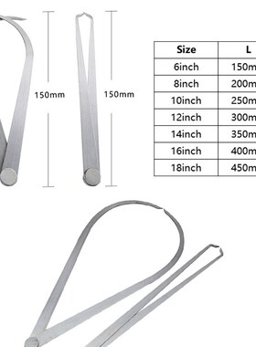 1set/2pcs 6~14 inches stainless steel clay pottery Inside O