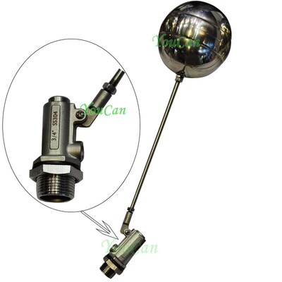 Stainless Steel 304 Flow Control Float ball Valve BSPP Male