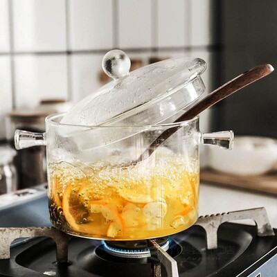 Creative Glass Cooking Pot for Instant Noodle 1L 1.3L Capaci