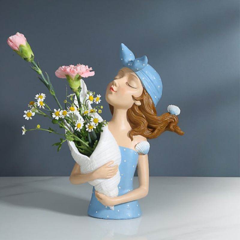 home decoration accessories modern collection girl figurine