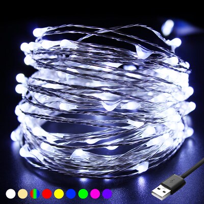 100 Led Bulbs USB LED String Lights Garlands Festoon Luces