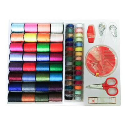 64 Rolls Sewing Machine Line Thread Spool Set Bobbin Cotton