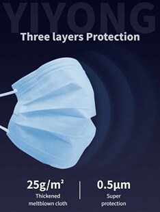 Surgical Face Mask 50pcs  3ply Earloop masks